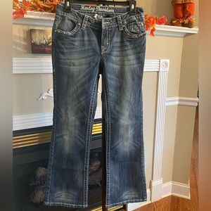 Women’s Harley Davidson jeans.
